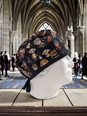 Wizard, HP, Skull Cap, Scrub Cap, Chemo Cap
